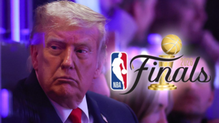 Trump At NBA Finals